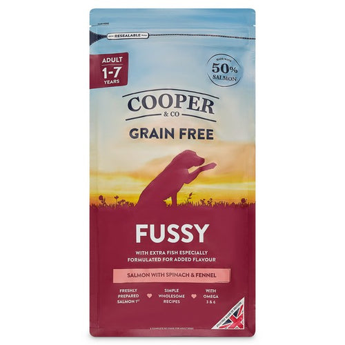 Cooper & Co Fussy Dried Adult Dog Food Salmon with Spinach and Fennel
