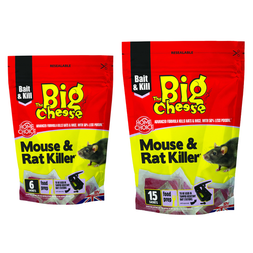 The Big Cheese Mouse & Rat Killer Pasta Bait Sachets