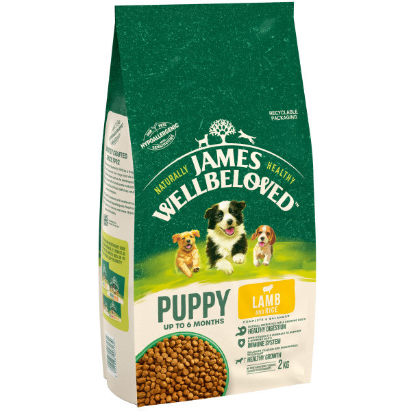 James Wellbeloved Lamb & Rice Puppy Dog Food 2kg