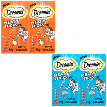 Load image into Gallery viewer, Dreamies Meaty Sticks 30g x 14 with Salmon or Chicken
