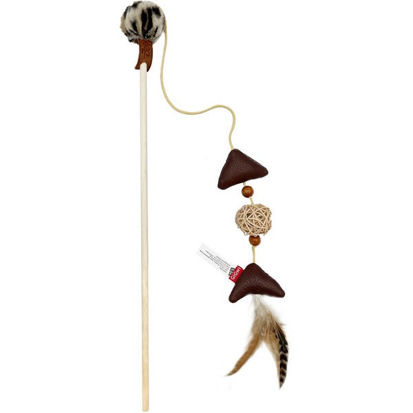 GiGwi Eco Line Cat Feather Teaser Toy With Silvervine
