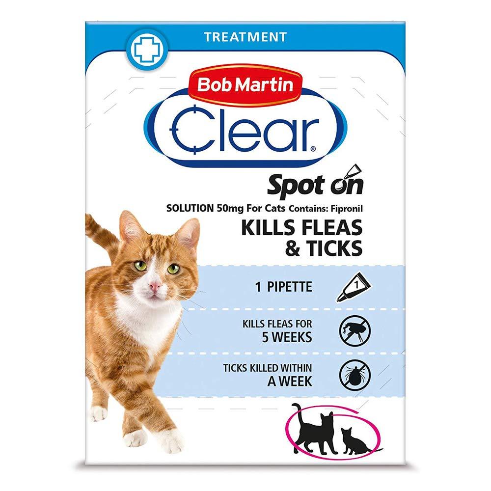 Bob Martin Clear Flea Spot On Pipettes For Cats & Dogs