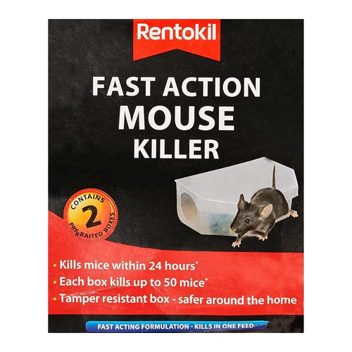 Rentokil Fast Action Mouse Killer Traps - Pack of 2