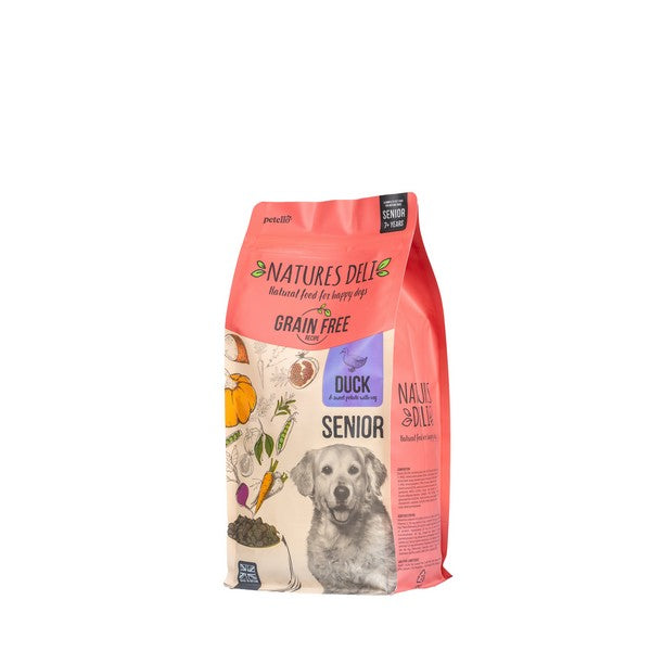 Natures Deli Senior Grain Free Dried Dog Food Duck and Sweet Potato
