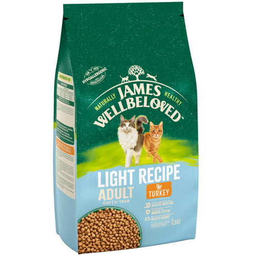 James Wellbeloved Turkey & Rice Cat Light Food 1.5kg