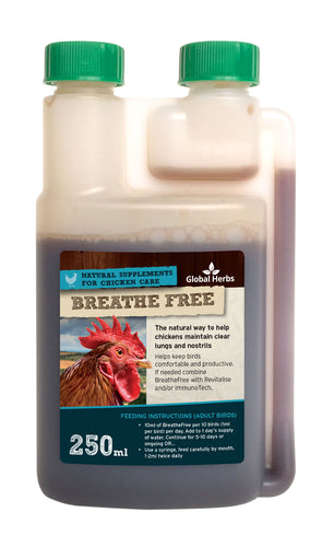 Global Herbs Poultry Breathe Free- 250ml