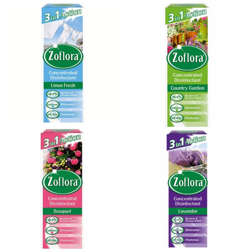 Zoflora Odour Eliminator Disinfectant Cleaner 120ml (All Scents)