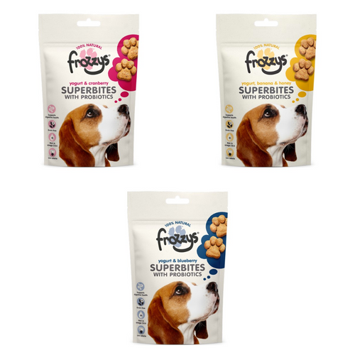 Frozzys Superbites with Probiotics Treats 100g - All Flavours