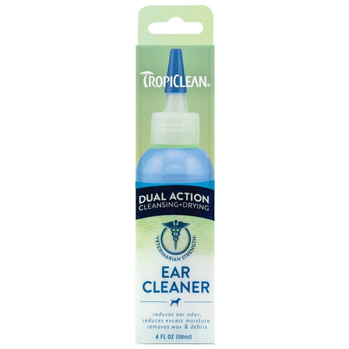 TropiClean Dual Action Ear Cleaner Cleansing & Drying For Pets 118ml