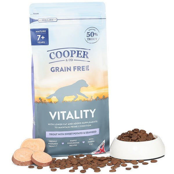 Cooper & Co Vitality Dried Senior Dog Food Trout with Sweet Potato and Seaweed