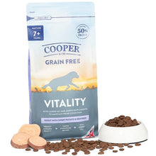 Load image into Gallery viewer, Cooper &amp; Co Vitality Dried Senior Dog Food Trout with Sweet Potato and Seaweed
