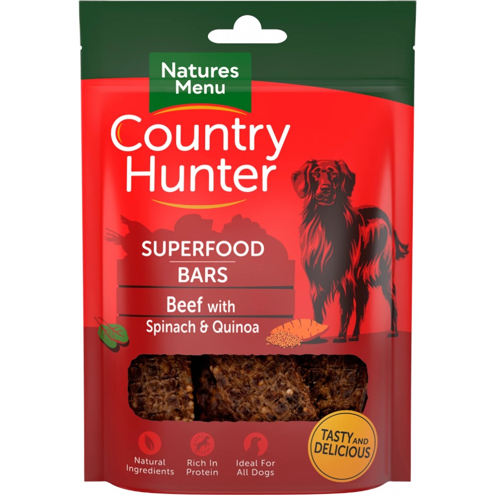 Country Hunter Superfood Bars Dog Treats Bars 100g x 7 Packs