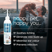 Load image into Gallery viewer, Dew Pet Care Anti-Microbial Ear Cleanser for Dogs, Cats &amp; Animals - All Sizes
