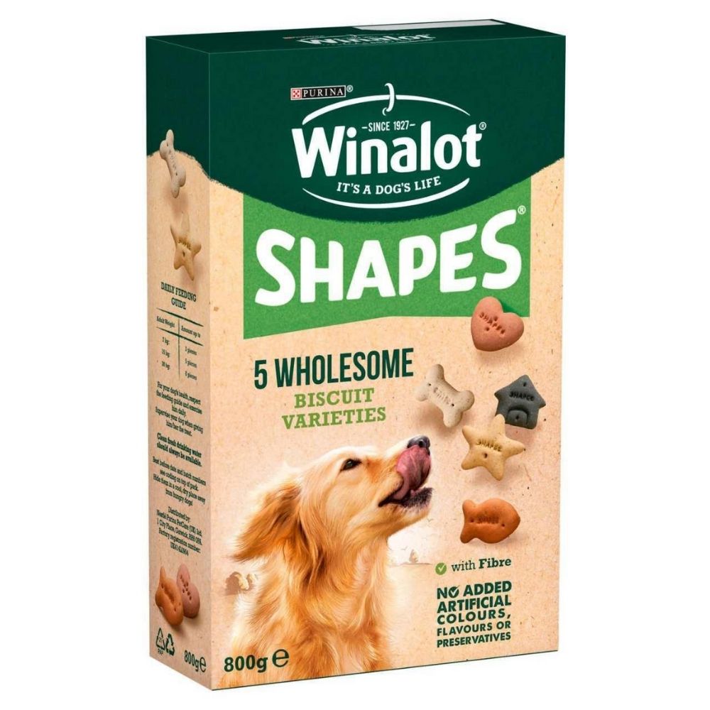 Winalot Shapes Dog Biscuits Pet Treats Nutritional Dog Food Snack (All Sizes)
