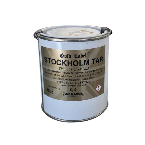 Gold Label Stockholm Tar Thick For Horses-450g