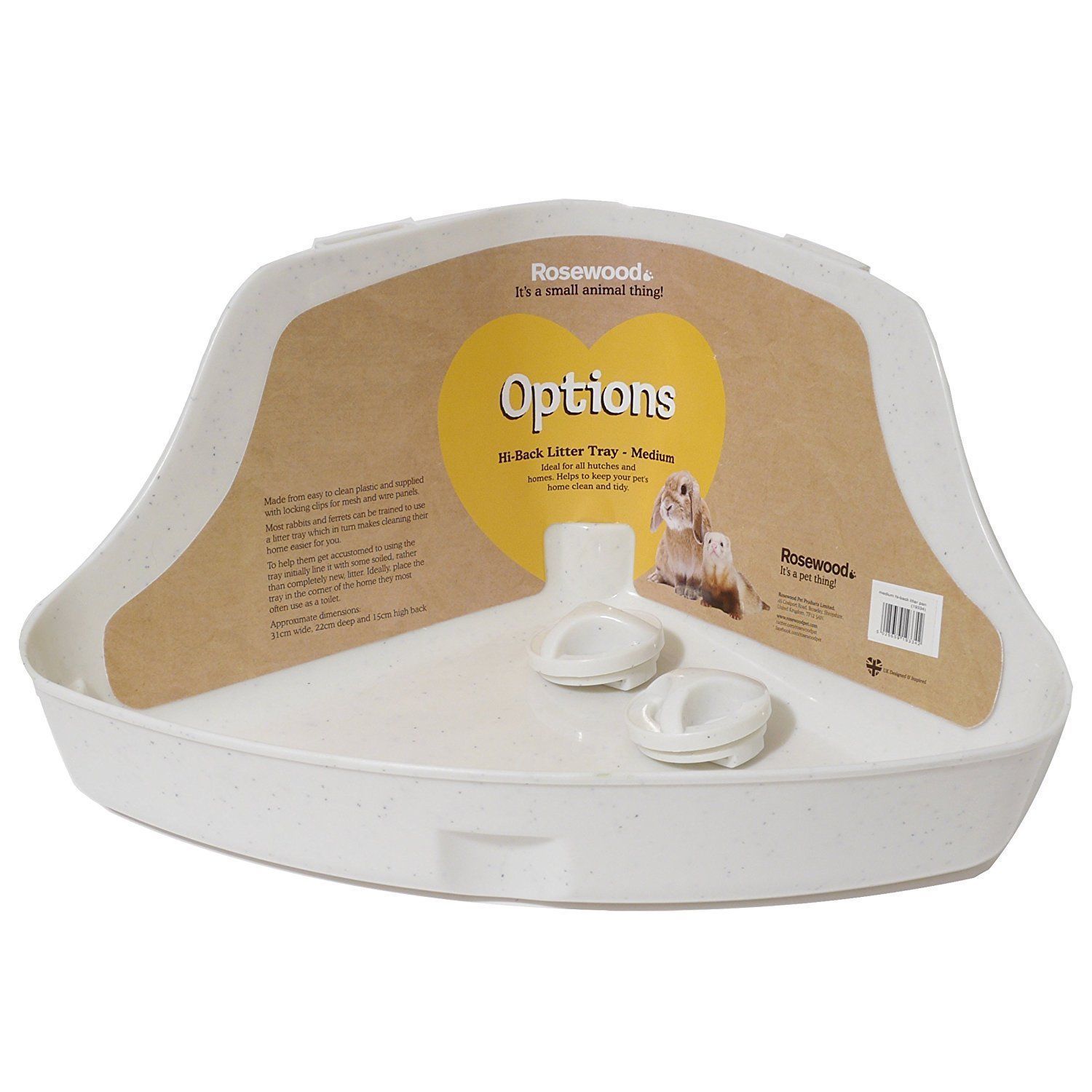 Rosewood Options - Medium Corner Litter Tray