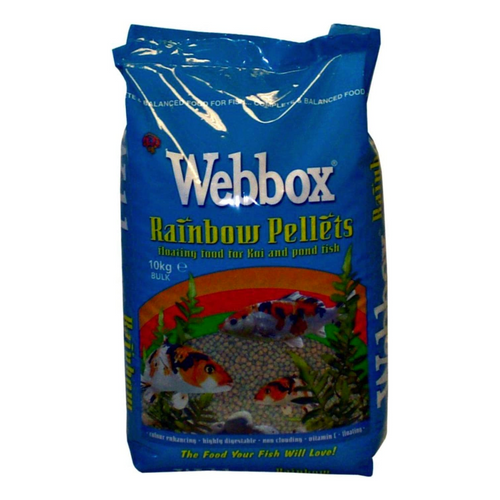 Webbox Rainbow Mixed Pond Pellets 10kg 