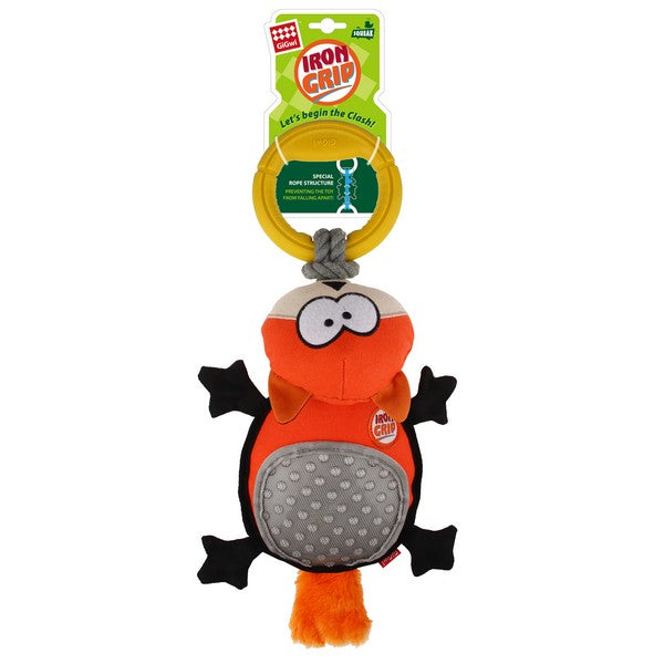 GiGwi Iron Grip Plush Tug Toy with TPR Handle Dog Toy