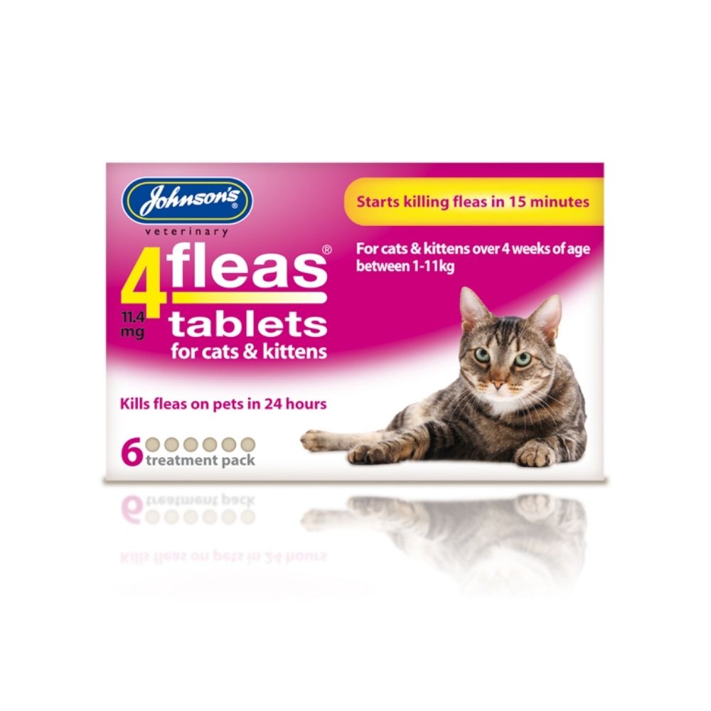 Johnsons 4fleas Kitten Cat Tablets 6 Pack