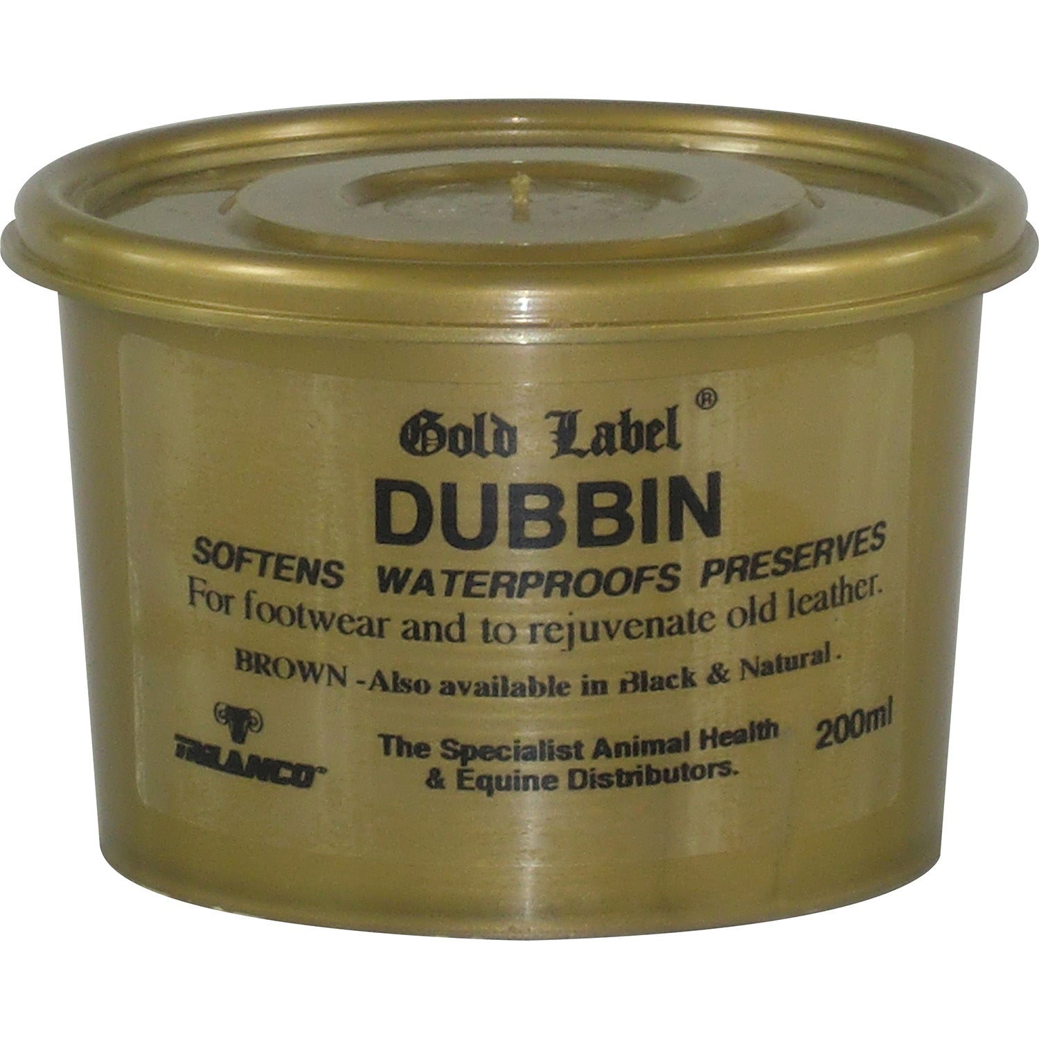 Gold Label Dubbin Brown- Various Sizes 