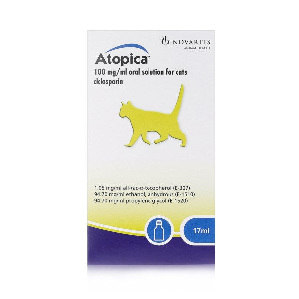 Atopica (Cyclosporine A) Oral Solution for Cats and Dogs