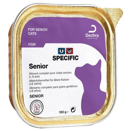 Dechra Specific FGW Senior Cat Food Wet Foil Trays