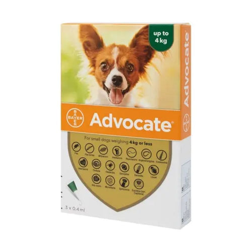 Advocate Spot On For Dogs 40 For Puppies and Small Dogs Up To 4kg