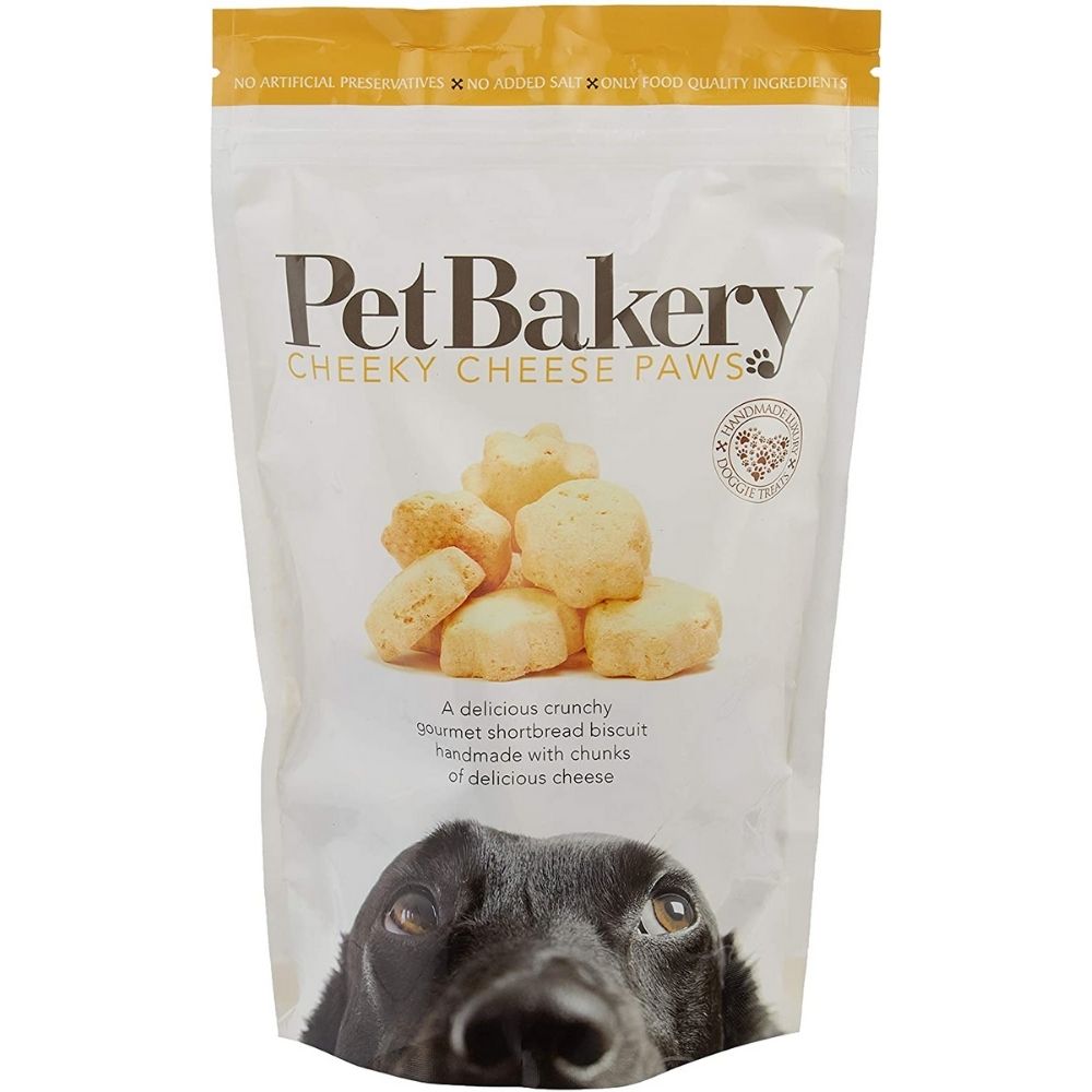 Pet Bakery Dog Treats Cheeky Cheese Paws Biscuits 190g
