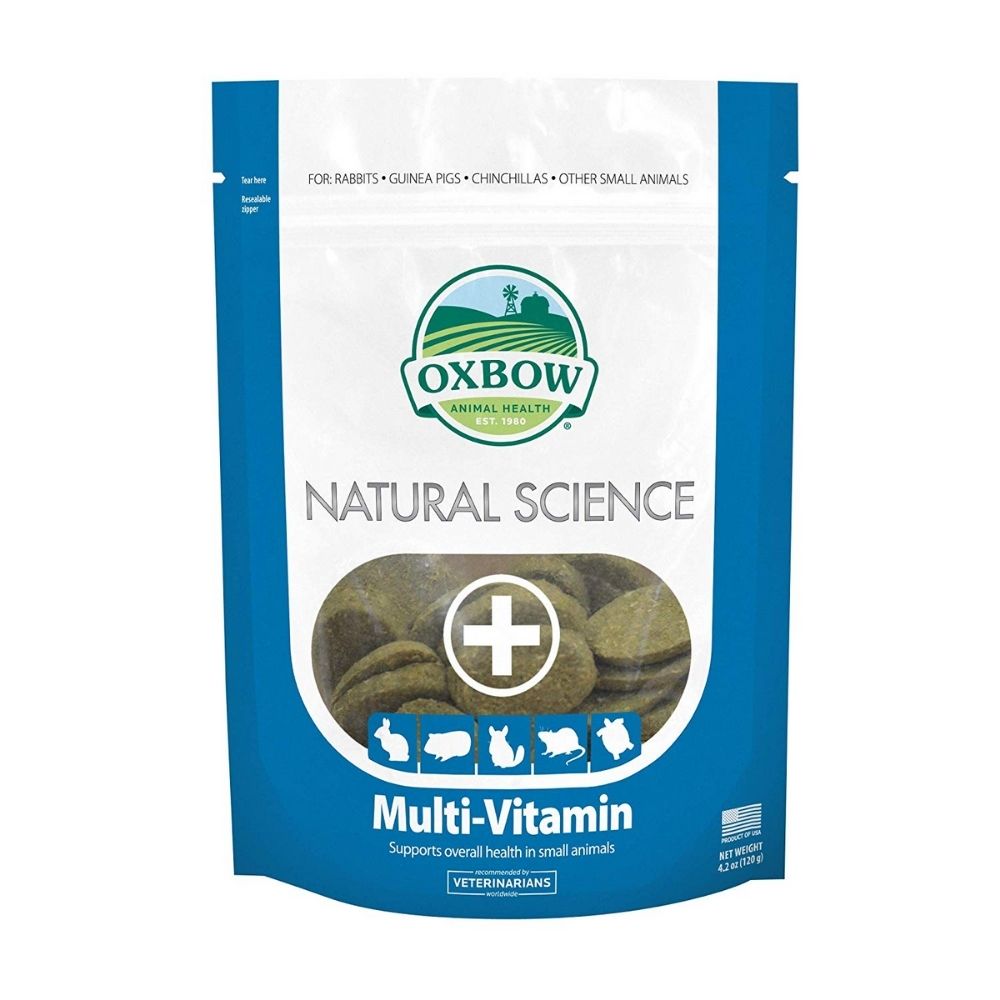 Oxbow Natural Science Multi-Vitamin Supplement For Small Animals x 60 Tablets