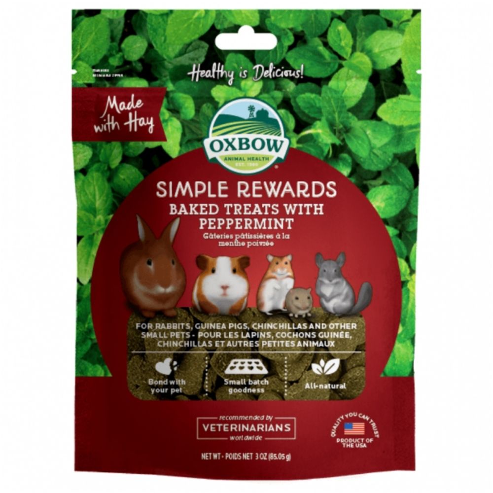 Oxbow Simple Rewards Baked Treats for Small Animals 85g