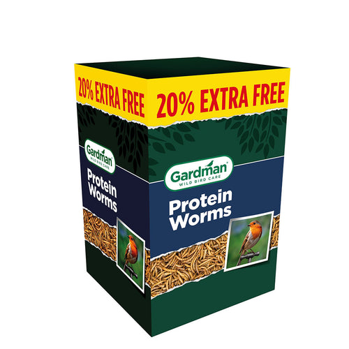 Gardman Protein Worms 1kg Box + 20% Extra Free