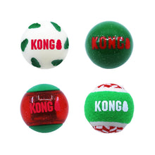 Load image into Gallery viewer, KONG Holiday Occasions Balls 4 Pack Medium
