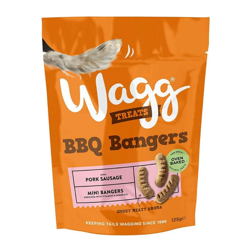 Wagg BBQ Mini Pork Sausage Bangers Dog Treats 125g