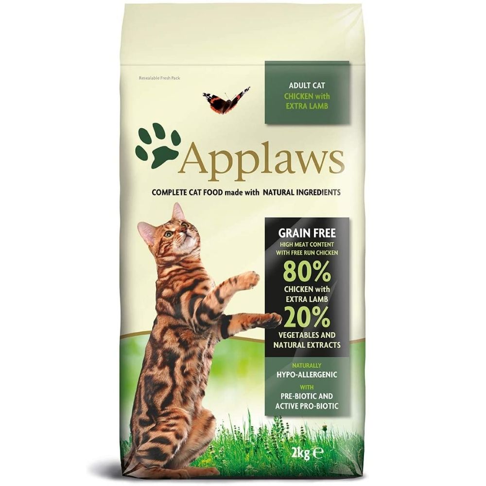 Applaws Grain Free Natural Dry Cat Food Chicken with Lamb for Adult Cats 2kg