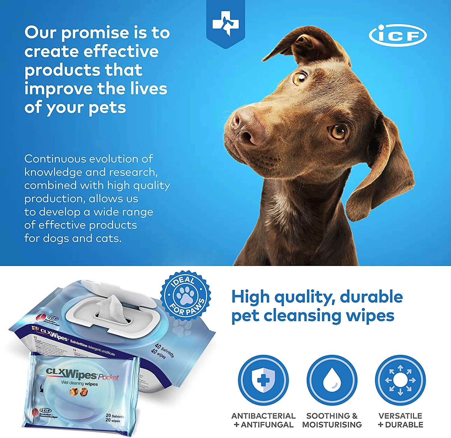 CLX Pet Cleansing Wipes Direct4Pet Free Delivery
