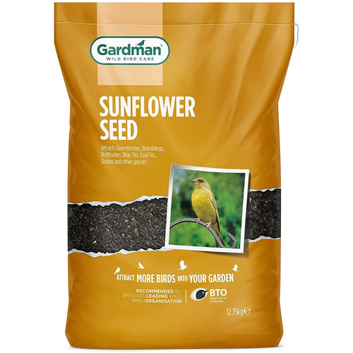 Gardman High Quality Bird Food Sunflower Seed 12.75kg